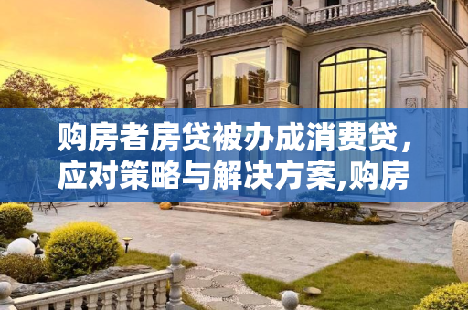购房者房贷被办成消费贷，应对策略与解决方案,购房者房贷被办成消费贷怎么办