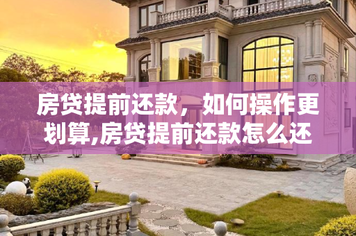 房贷提前还款，如何操作更划算,房贷提前还款怎么还比较划算