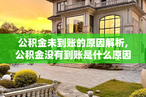 公积金未到账的原因解析,公积金没有到账是什么原因？